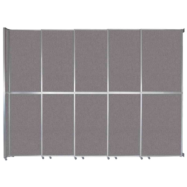 Operable Wall Sliding Room Divider 15'7" x 12'3" Slate Fabric